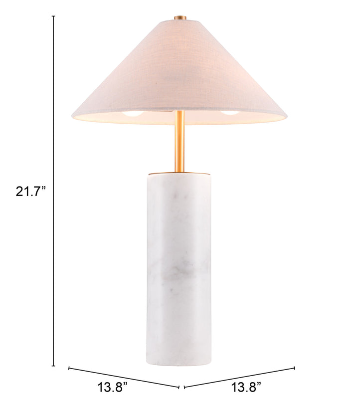 Ciara Table Lamp Beige & White - 56100