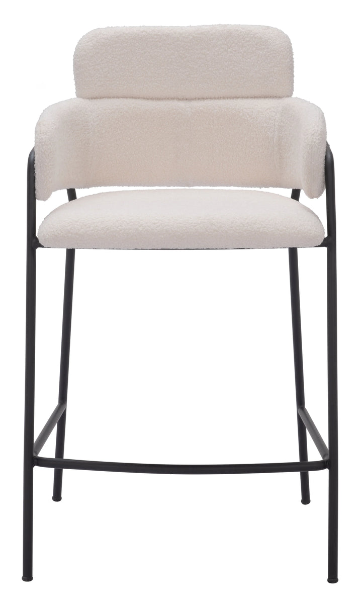 Marcel Counter Stool (Set of 2) Cream - AmericanHomeFurniture