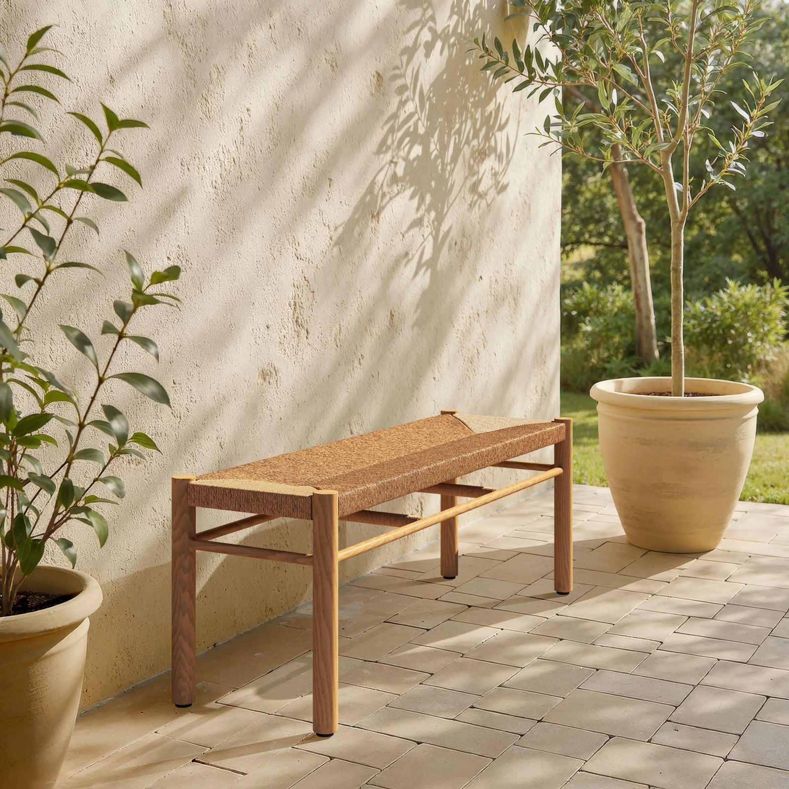 Zuo Iska Bench Natural OUTDOOR BENCHES