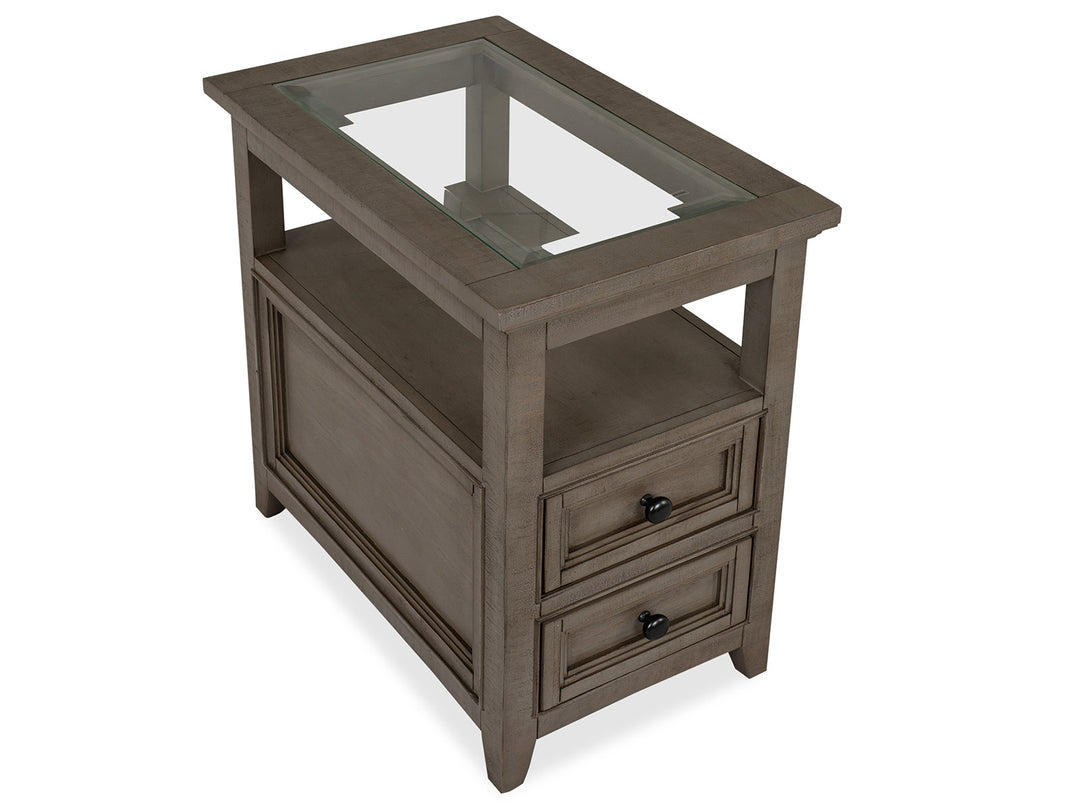 Paxton Place Dovetail Grey Chairside End Table - T4805-10