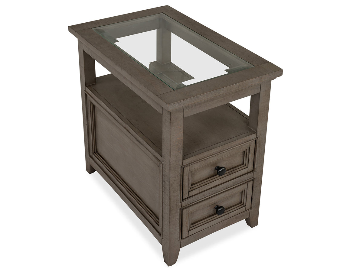 Paxton Place Dovetail Grey Chairside End Table - T4805-10