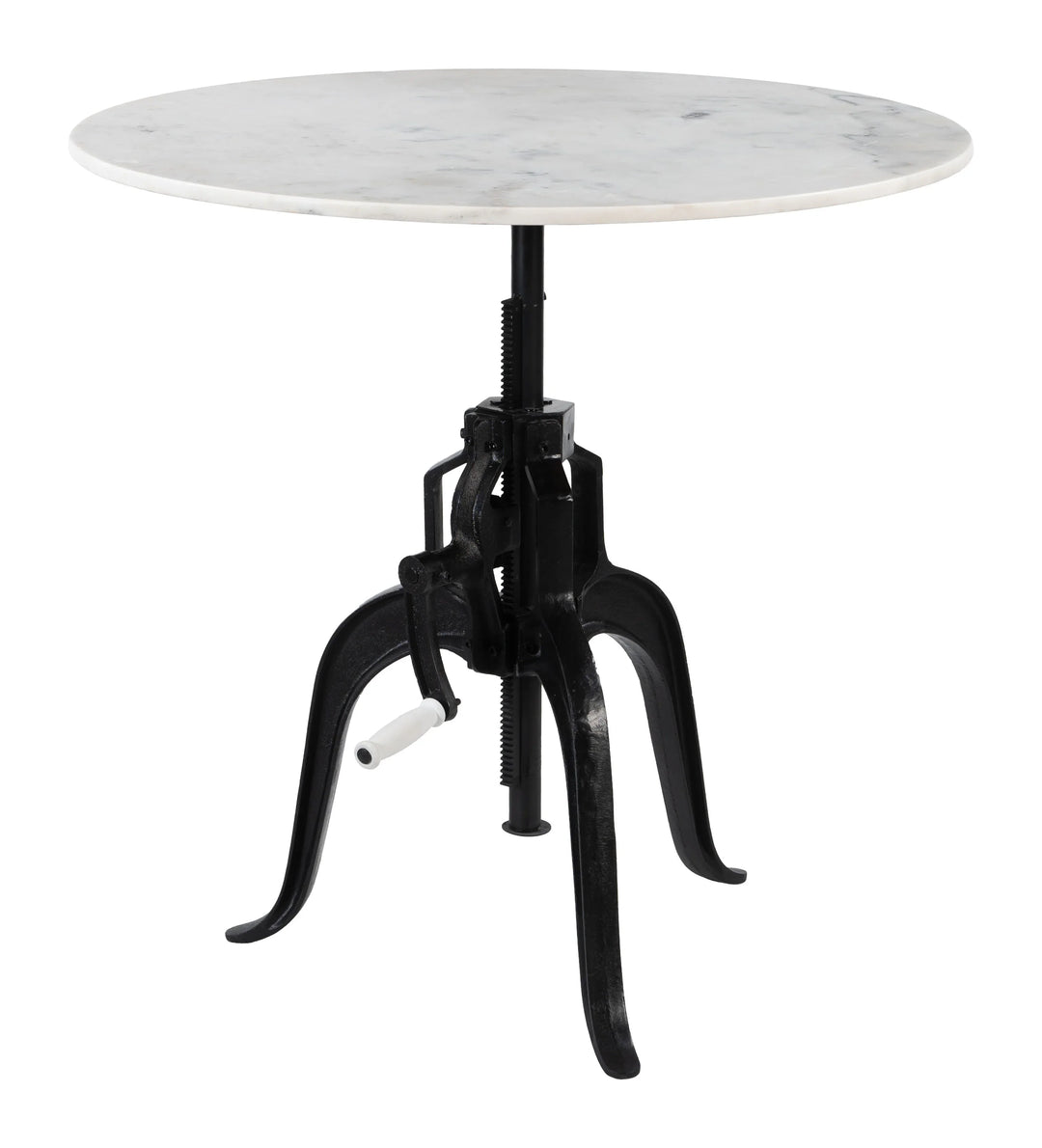 Mufid Bistro Table White & Black - AmericanHomeFurniture