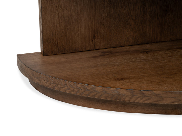 Oswald Brown Demilune Sofa Table - T6576-75