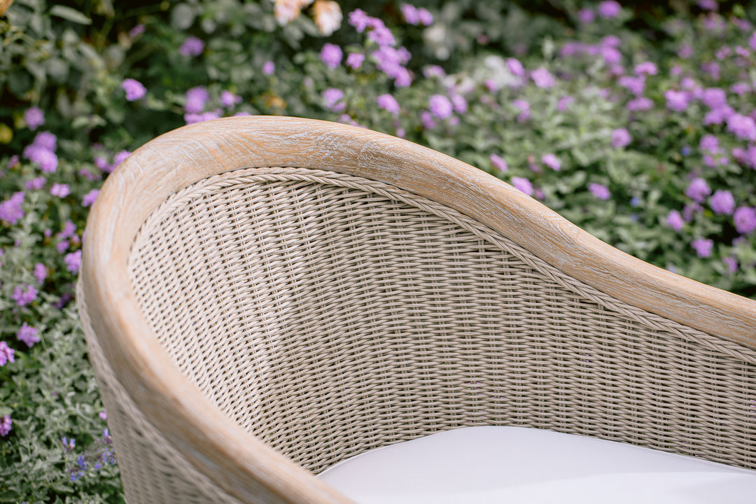 Cambria Dining Chair in Canvas Canvas w/ Self Welt