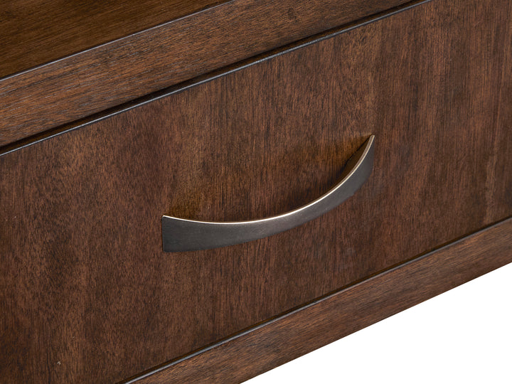 Mcpherson Burnt Umber Demilune Sofa Table - T6351-75