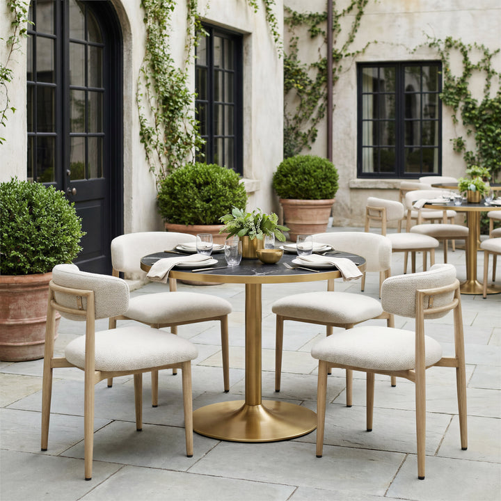 Batu Dining Table Black & Gold