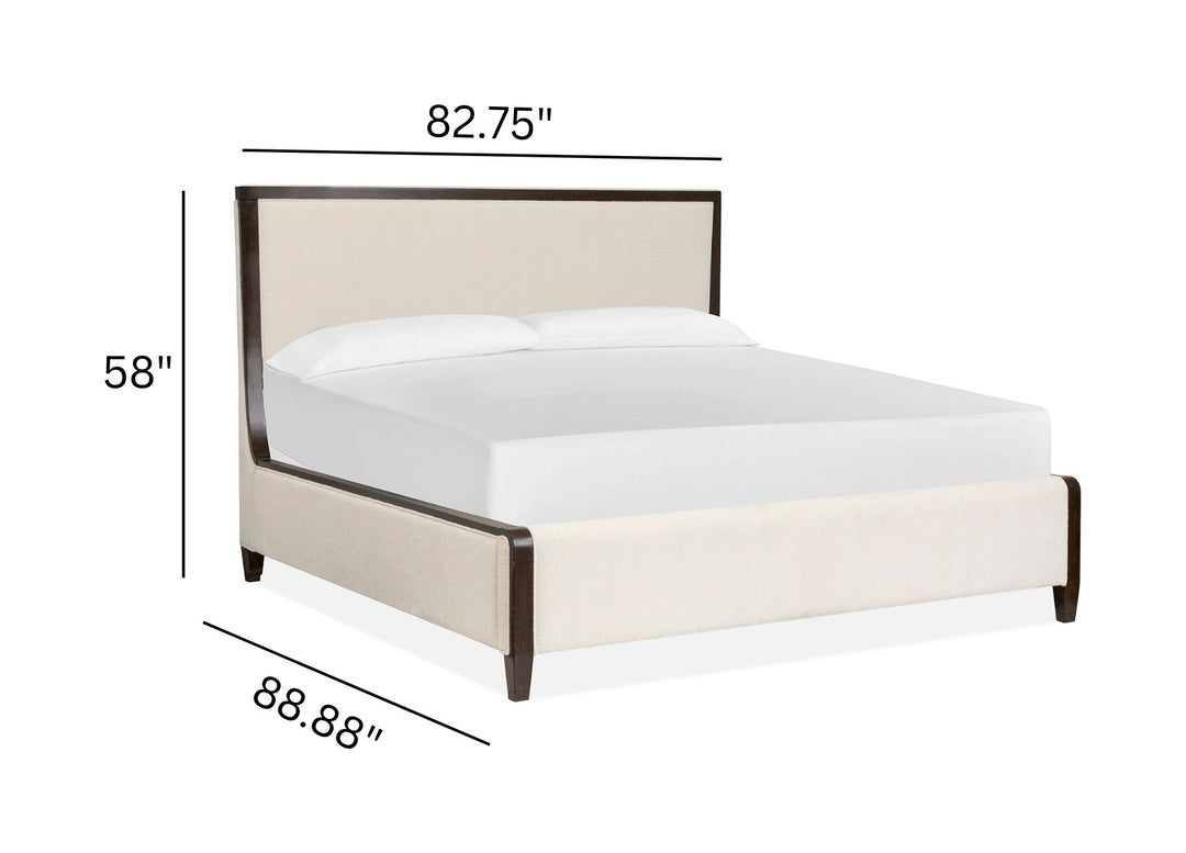 Rowan Espresso King Upholstered Panel Bed - B5769-65