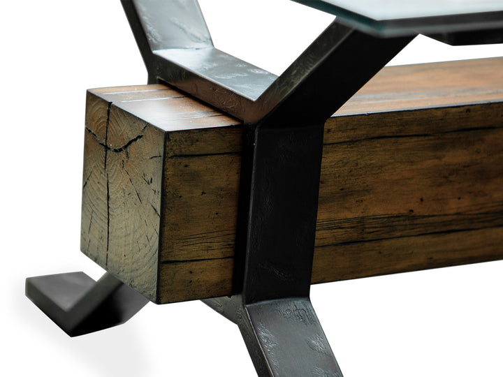 Sawyer Toasted Nutmeg And Smoked Iron Rectangular Cocktail Table - T4570-43