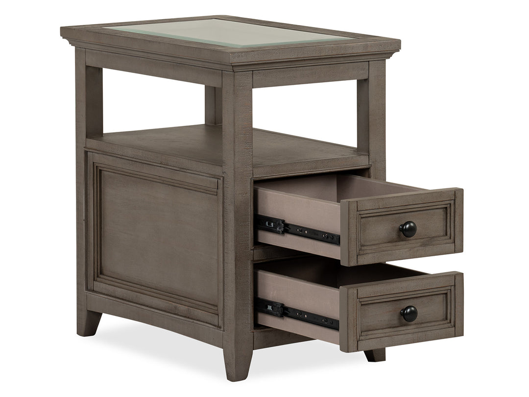 Paxton Place Dovetail Grey Chairside End Table - T4805-10