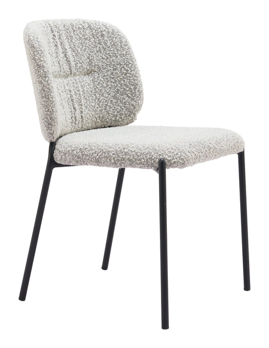 Zuo Plat Dining Chair (Set of 2) Gray DINING CHAIRS