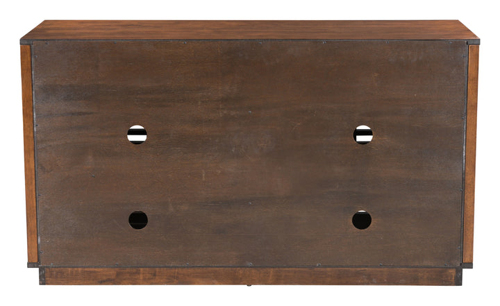 Linea Credenza Walnut - AmericanHomeFurniture