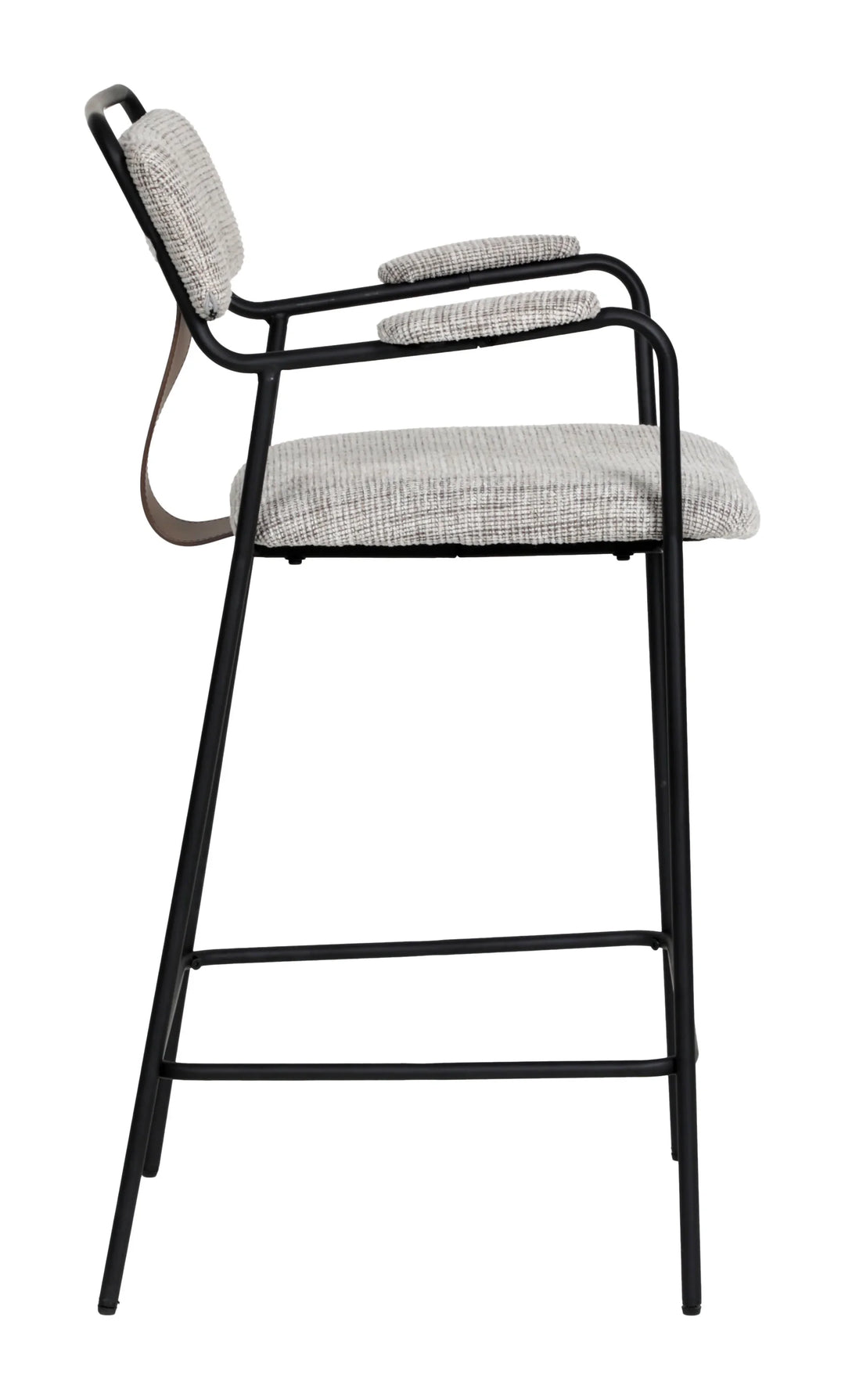 Couva Counter Stool (Set of 2) Gray Tweed - AmericanHomeFurniture