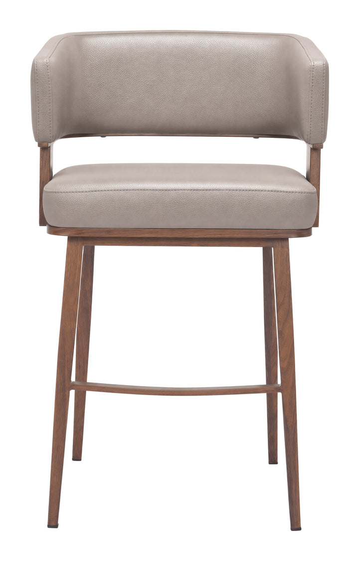 Poise Counter Stool Brown & Walnut - 111396