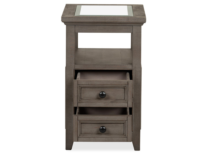 Paxton Place Dovetail Grey Chairside End Table - T4805-10