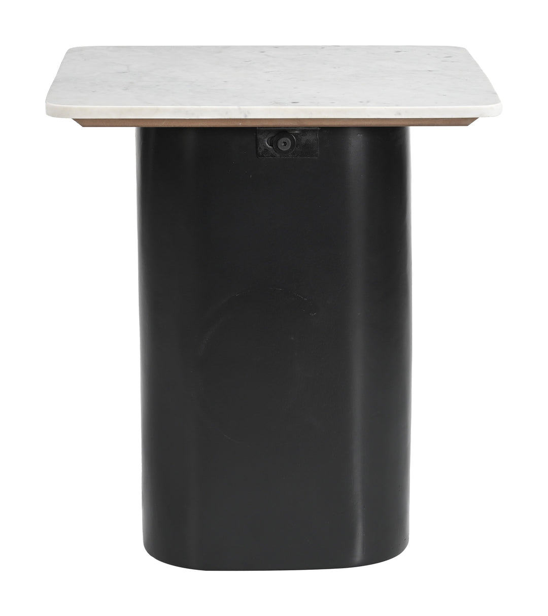 Fiora Side Table White & Black