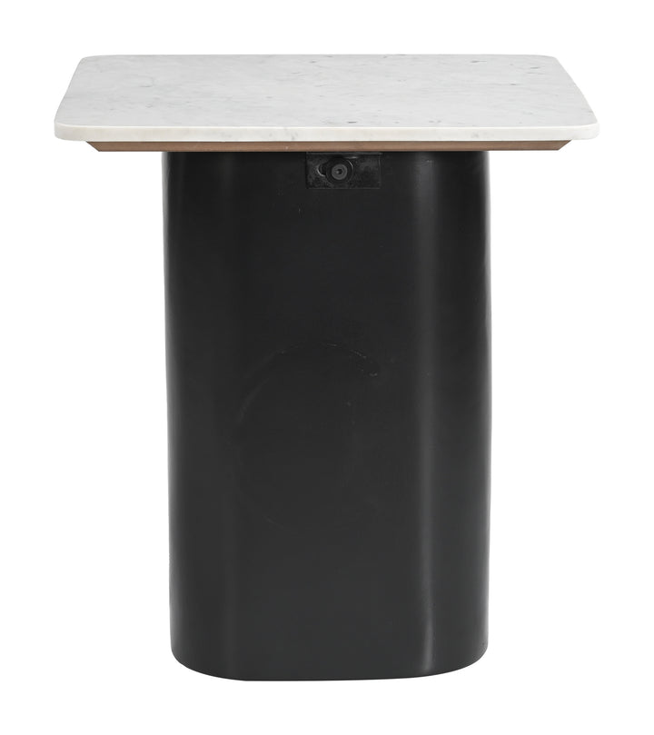 Fiora Side Table White & Black