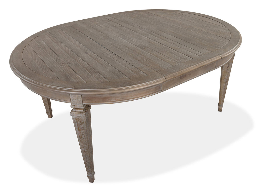 Lancaster Dovetail Grey Extendable Round Dining Table - D4352-25