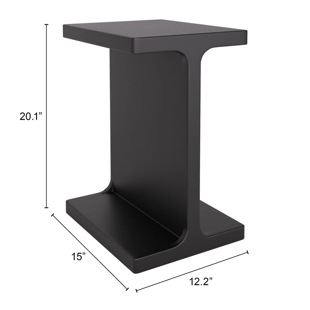 Bama Side Table Black - AmericanHomeFurniture