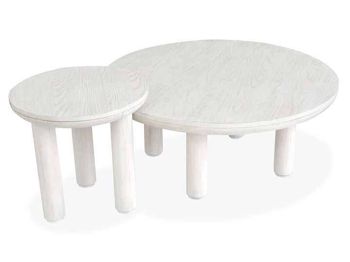 Sunset Cove Moonlight Pearl Nesting Cocktail Table With Casters - T5879-52
