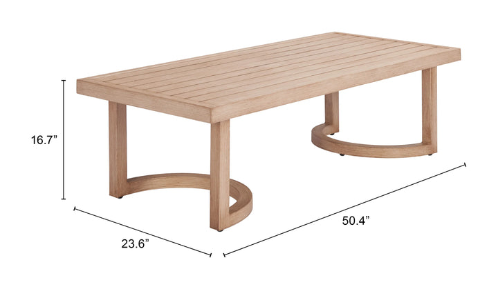 Leto Coffee Table Brown - AmericanHomeFurniture