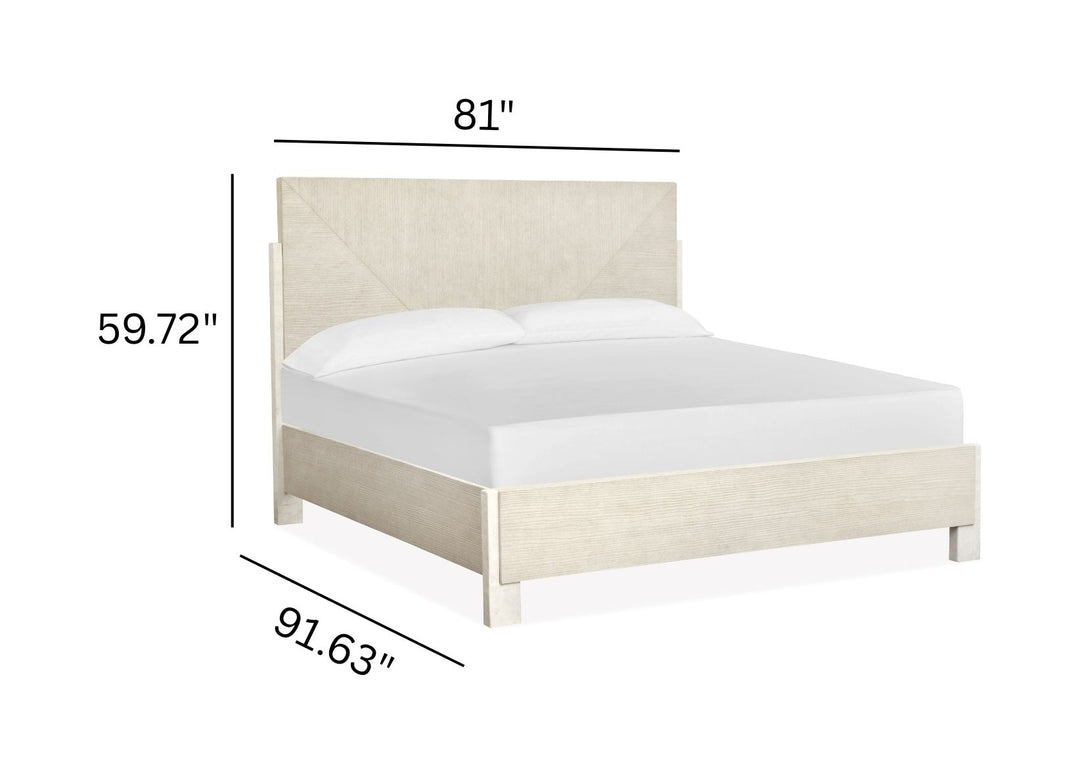 Lorelei Misty Cloud California King Panel Bed - B5893-74