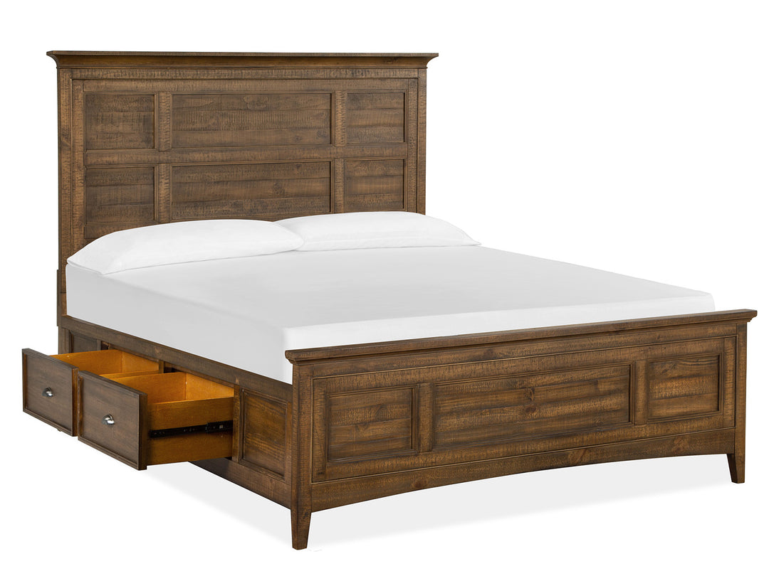 Bay Creek Toasted Nutmeg King Panel Storage Bed - B4398-65