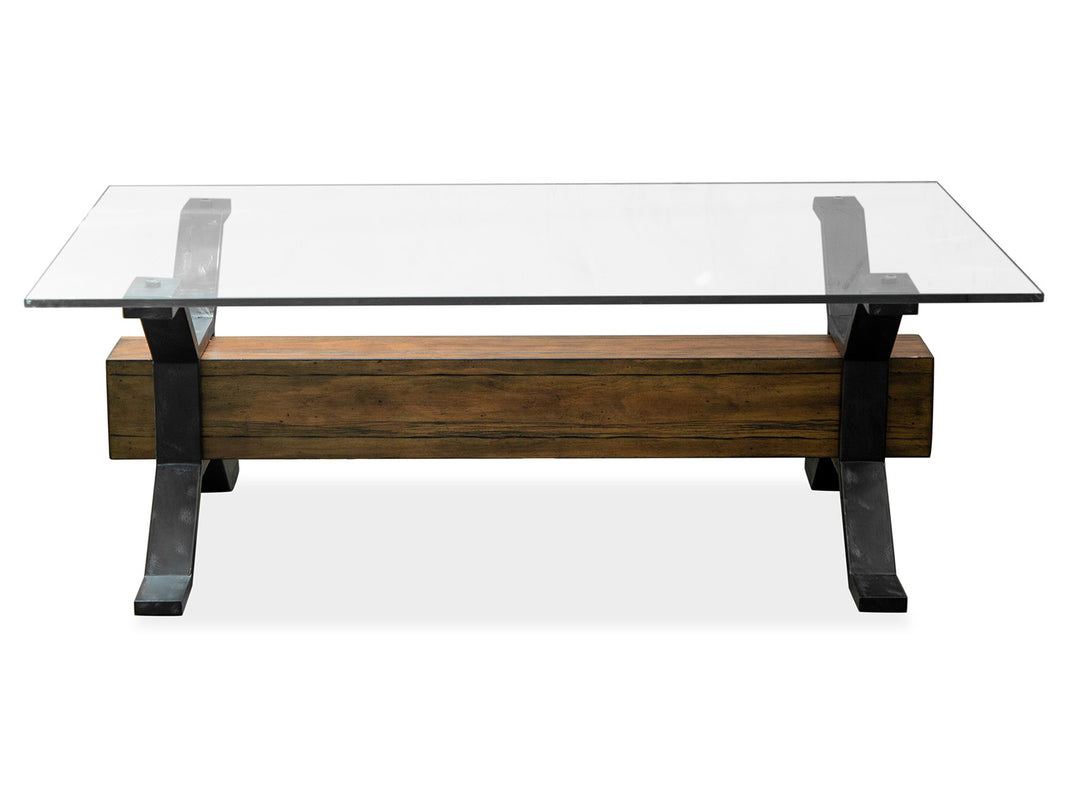 Sawyer Toasted Nutmeg And Smoked Iron Rectangular Cocktail Table - T4570-43