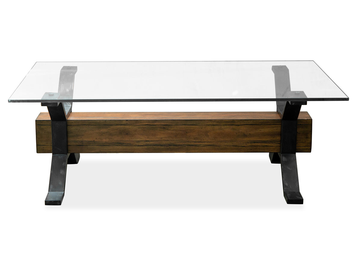 Sawyer Toasted Nutmeg And Smoked Iron Rectangular Cocktail Table - T4570-43