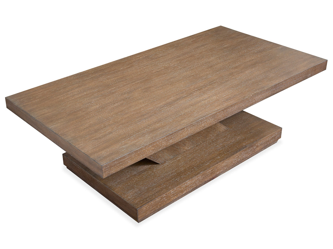 Lansbury Antique Wheat Rectangular Cocktail Table With Casters - T5940-43