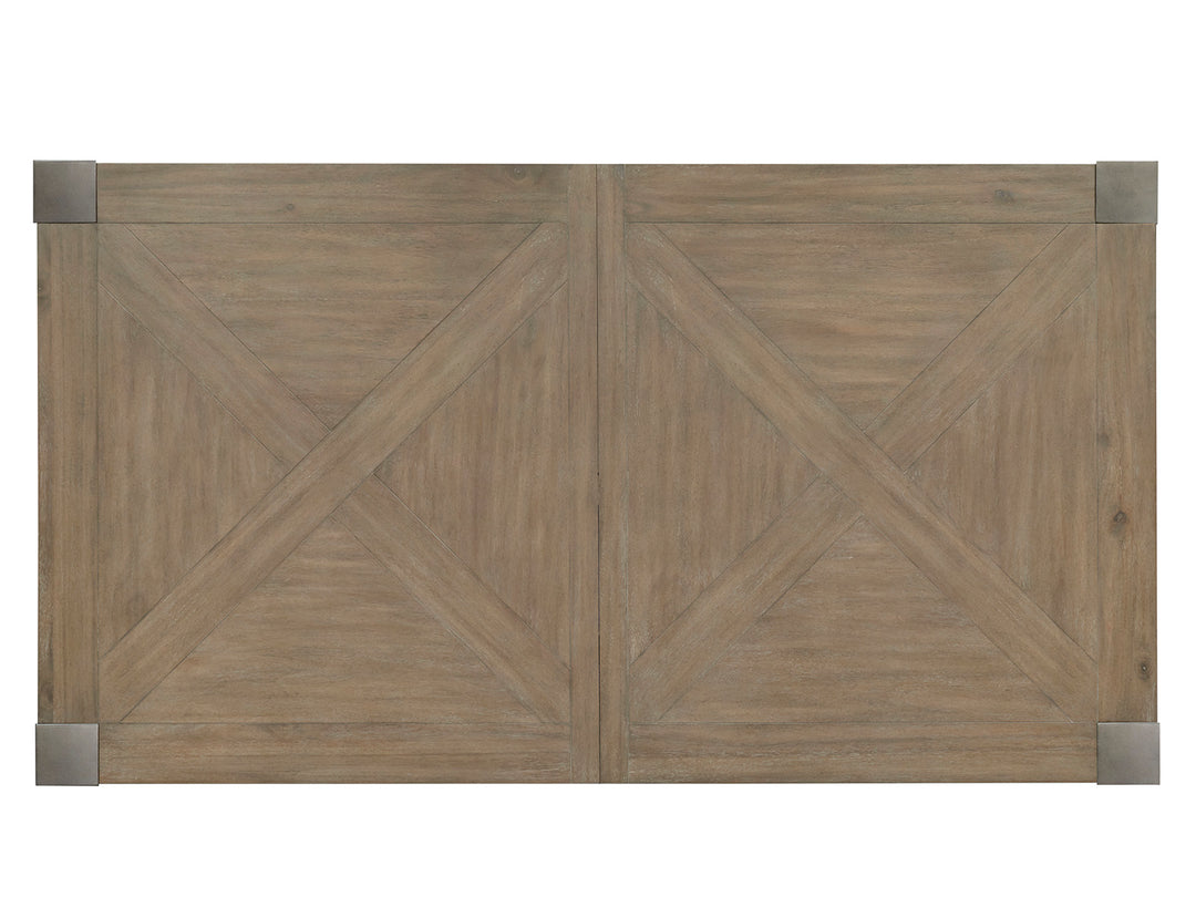Ainsley Cerused Khaki Extendable Rectangular Dining Table - D5333-20