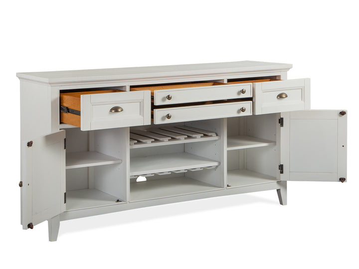 Heron Cove Chalk White And Dovetail Grey Buffet - D4400-14