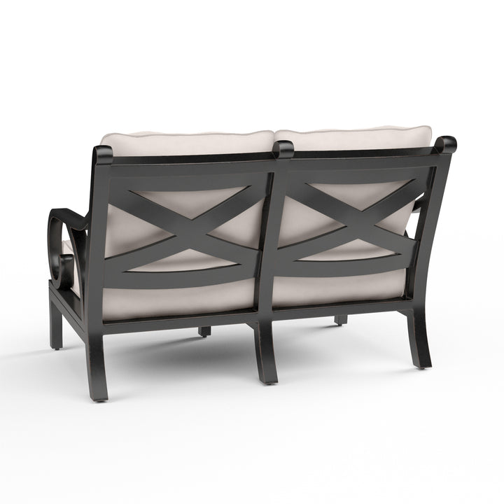 Monterey Loveseat in Canvas Natural w/ Self Welt
