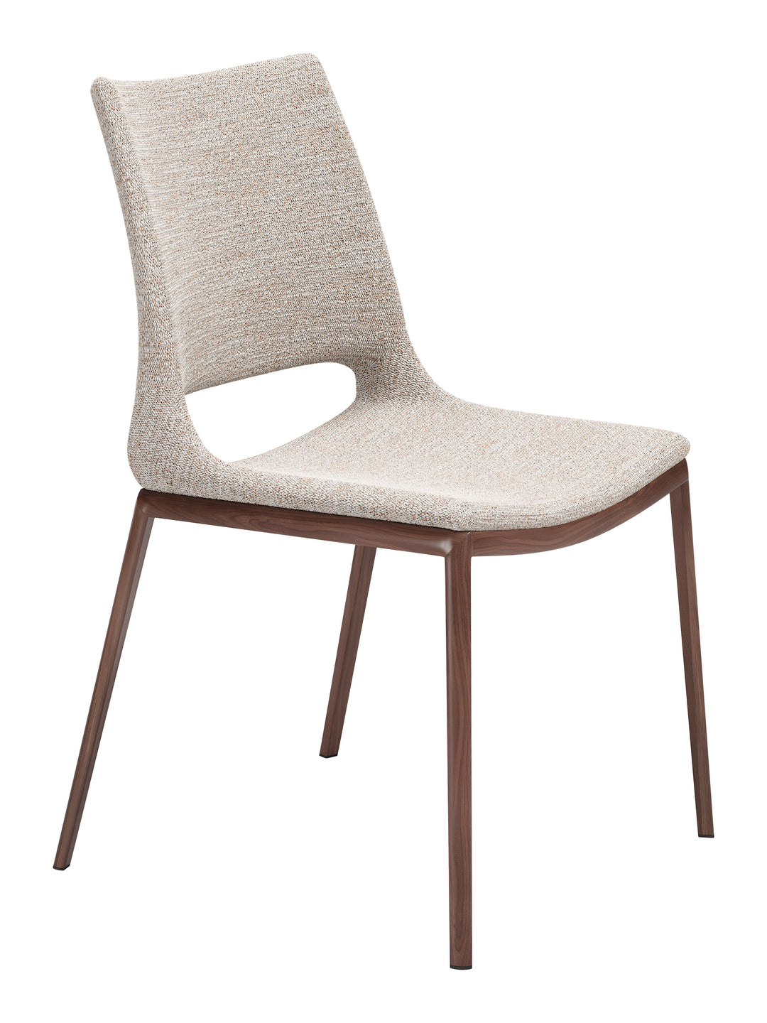 Ace Dining Chair (Set of 2) Beige & Walnut - VIV101282