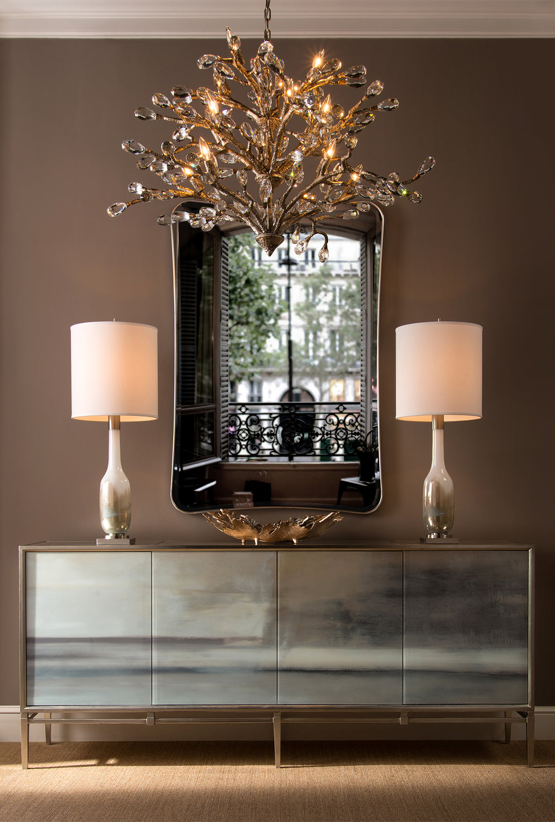 Moran Mirror In Pewter