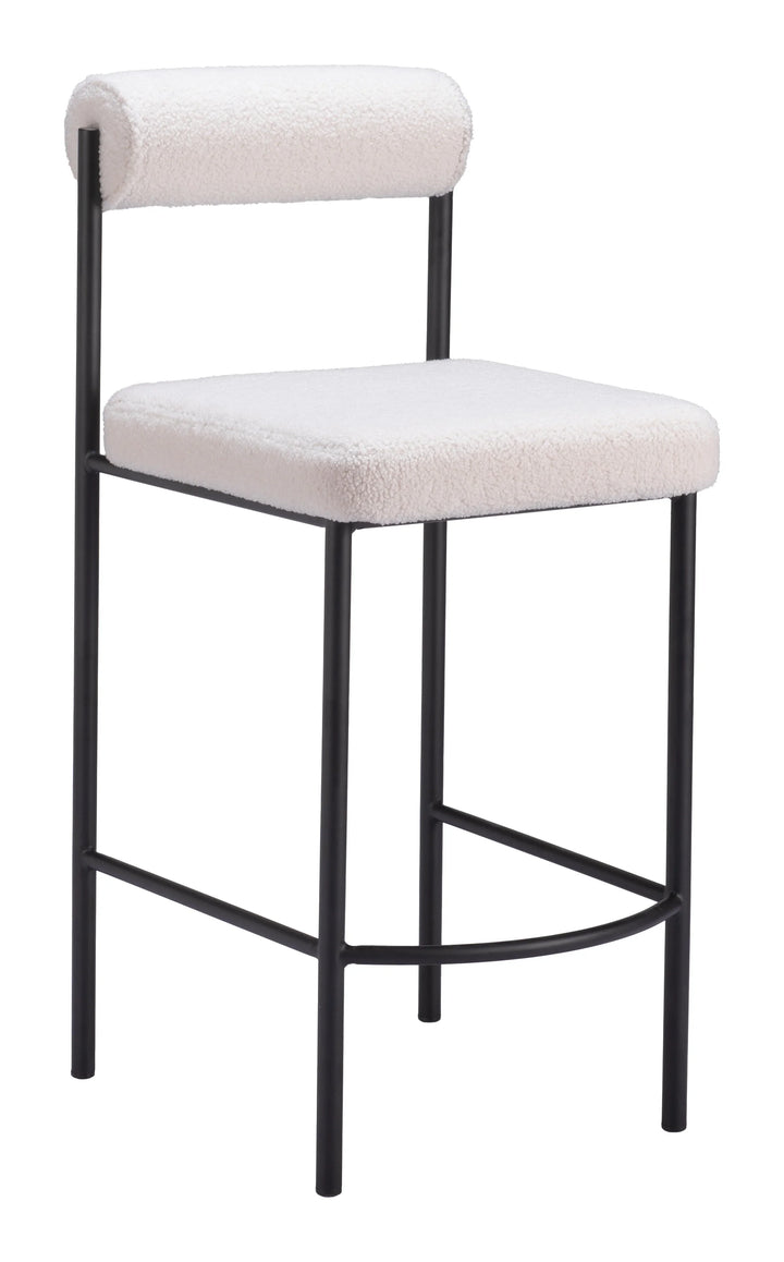 Livorno Counter Stool (Set of 2) Ivory - AmericanHomeFurniture