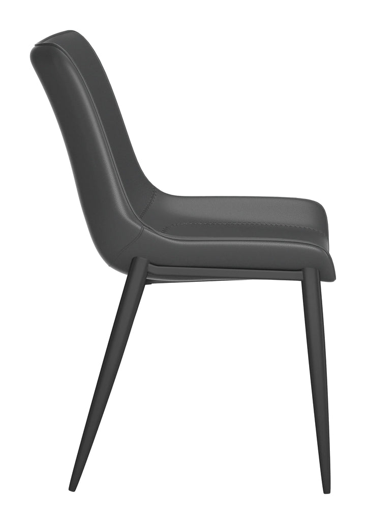 Magnus Dining Chair (Set of 2) Black - AmericanHomeFurniture