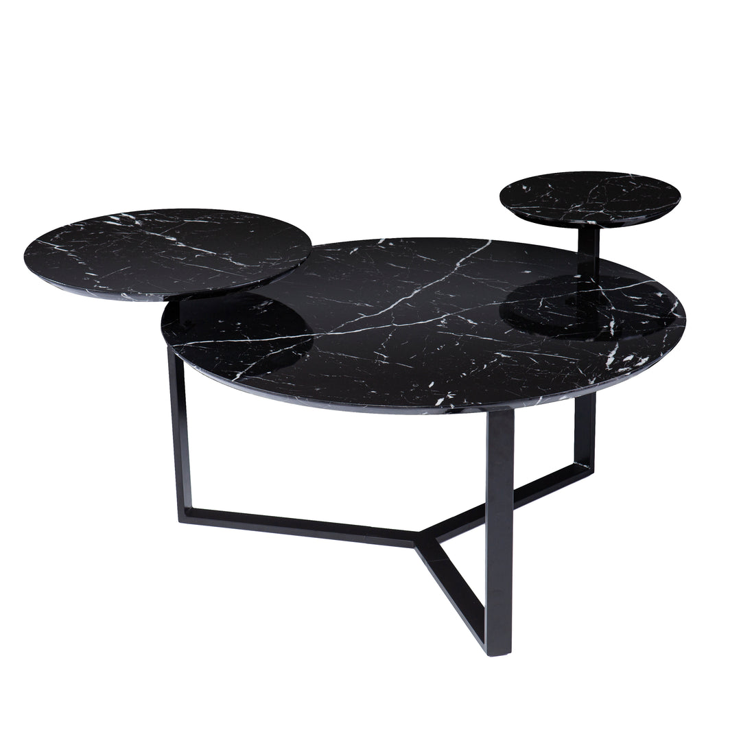 American Home Furniture | SEI Furniture - Saxelby Faux Marble Cocktail Table
