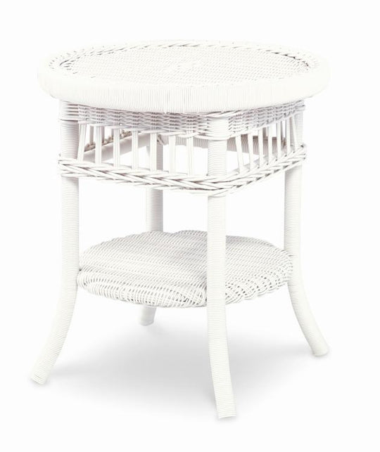 American Home Furniture Century Mainland Side Table, Chalk White