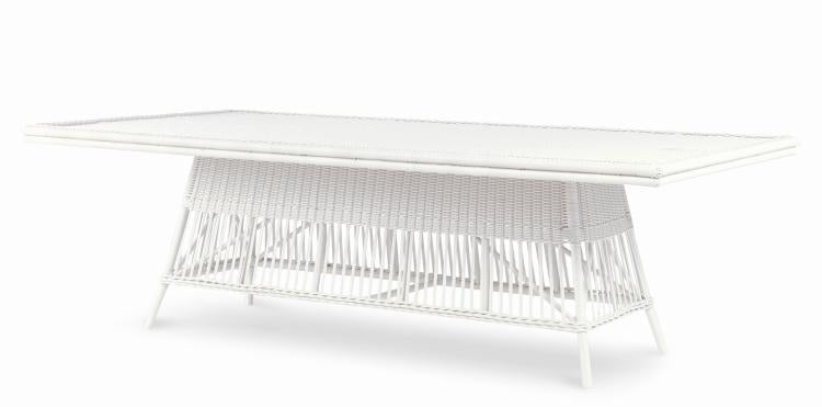 American Home Furniture Century Mainland Long Dining Table, Chalk White