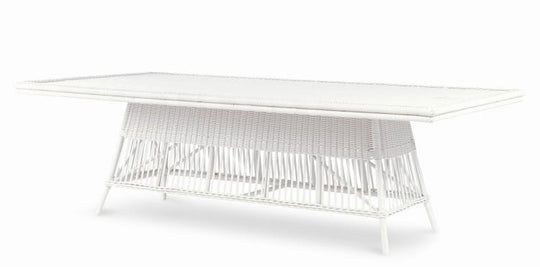 American Home Furniture Century Mainland Long Dining Table, Chalk White