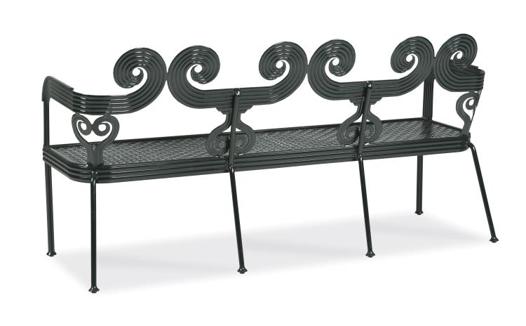 American Home Furniture Century Augustine Scrolled Bench