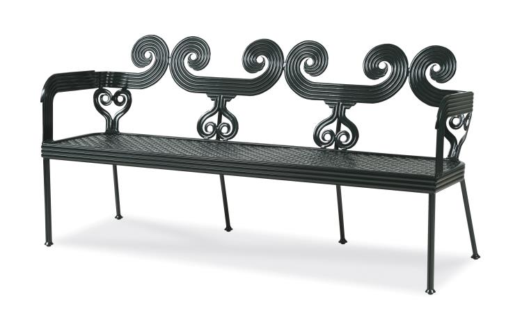 American Home Furniture | Century - Augustine Scrolled Bench