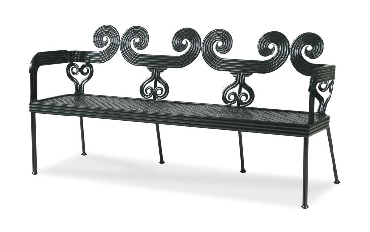 American Home Furniture Century Augustine Scrolled Bench