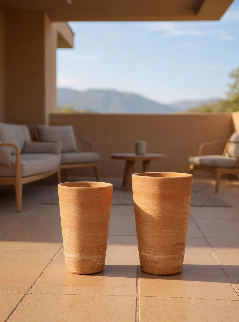 Wildwood Impruneta Cylinder Pot (Med) VASES, JARS, + BOTTLES