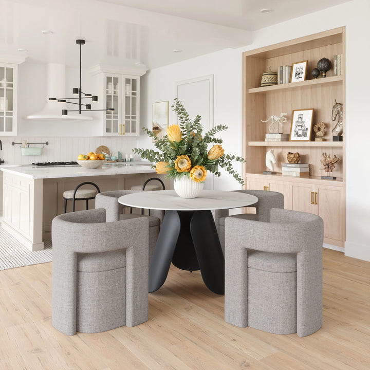 Papua Dining Chair Gray - AmericanHomeFurniture