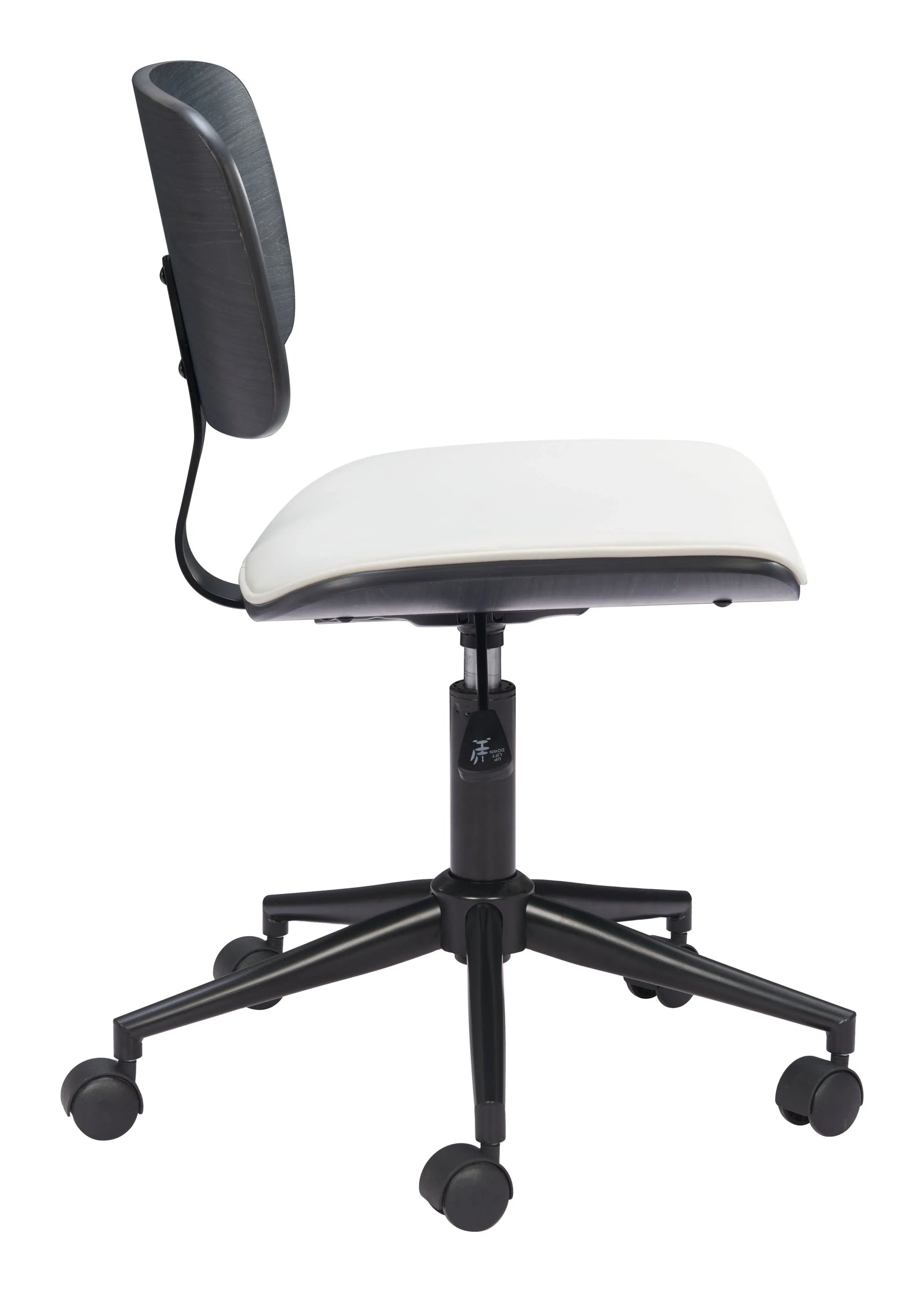 Zuo Duravel Office Chair White & Black OFFICE CHAIRS