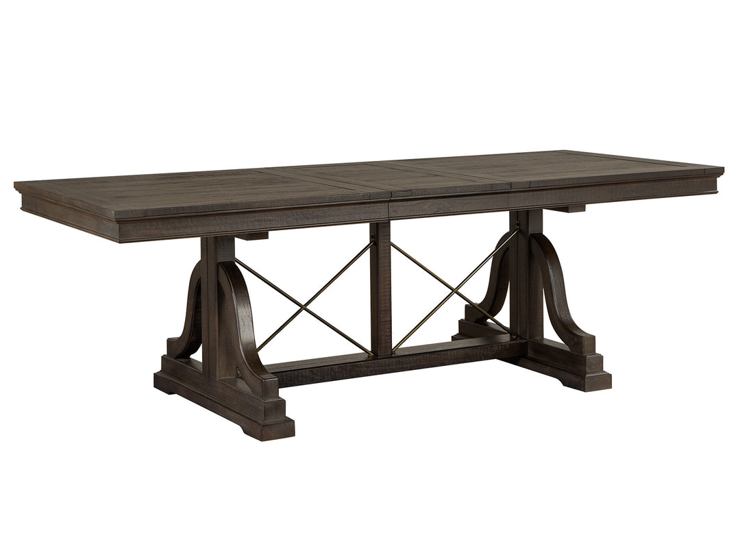 Westley Falls Graphite Extendable Trestle Dining Table - D4399-25