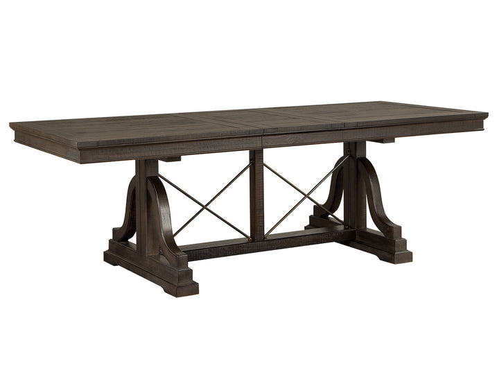 Westley Falls Graphite Extendable Trestle Dining Table - D4399-25