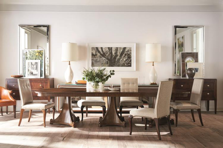 American Home Furniture | Century - Thomas O'Brien 132 Tri/Quad Ped Dining Table