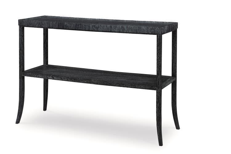 Century - Thomas O'Brien Emile Shelf Table (Black Cerused) - AEA-639 | American Home Furniture